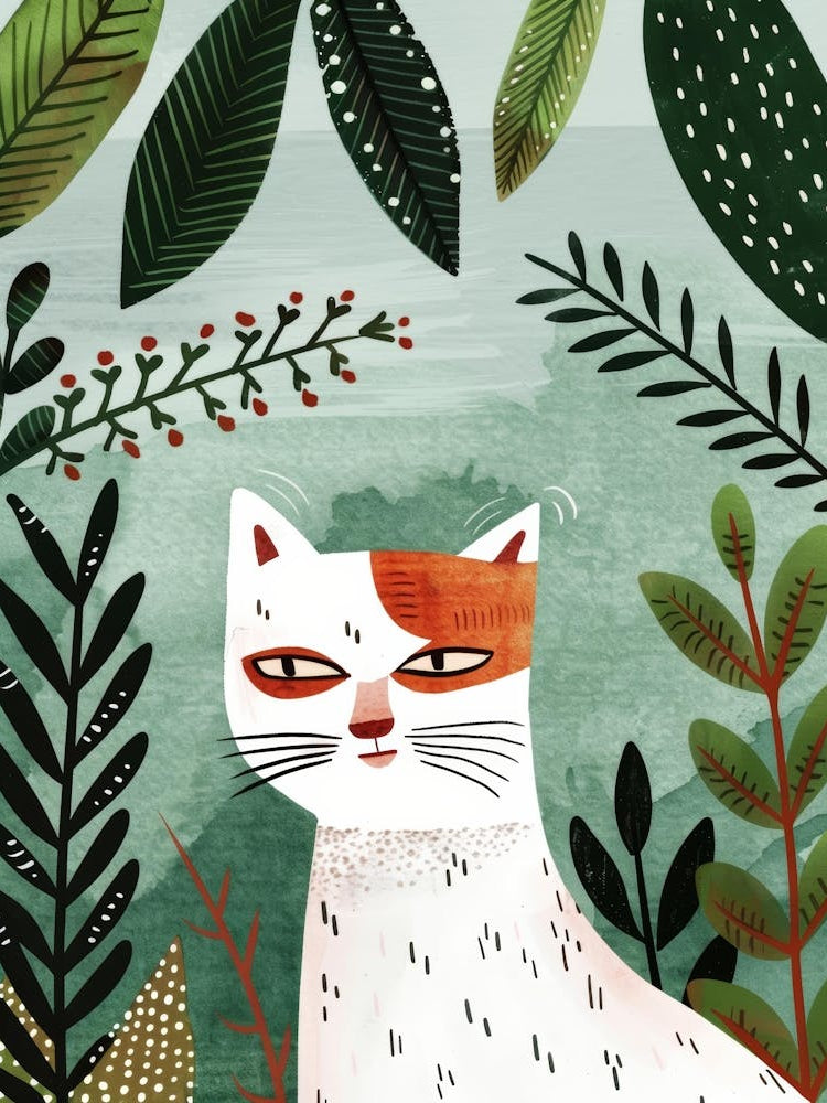 Cat In The Forest 6