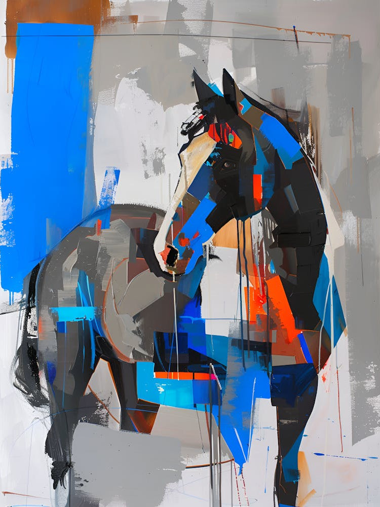 Abstract Horse - Poster