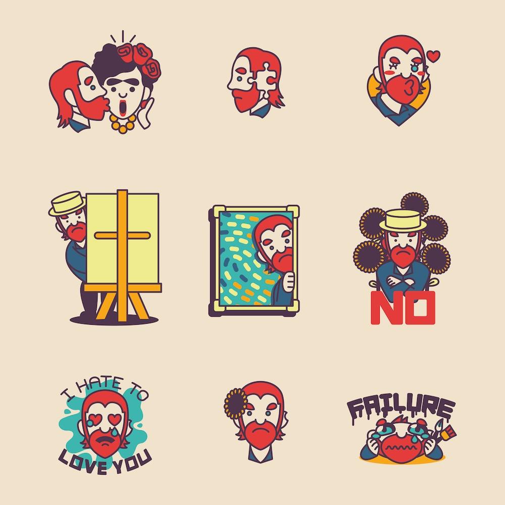 Van Gogh Stickers