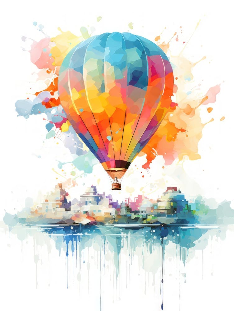 Hot Air Balloon In The Sky