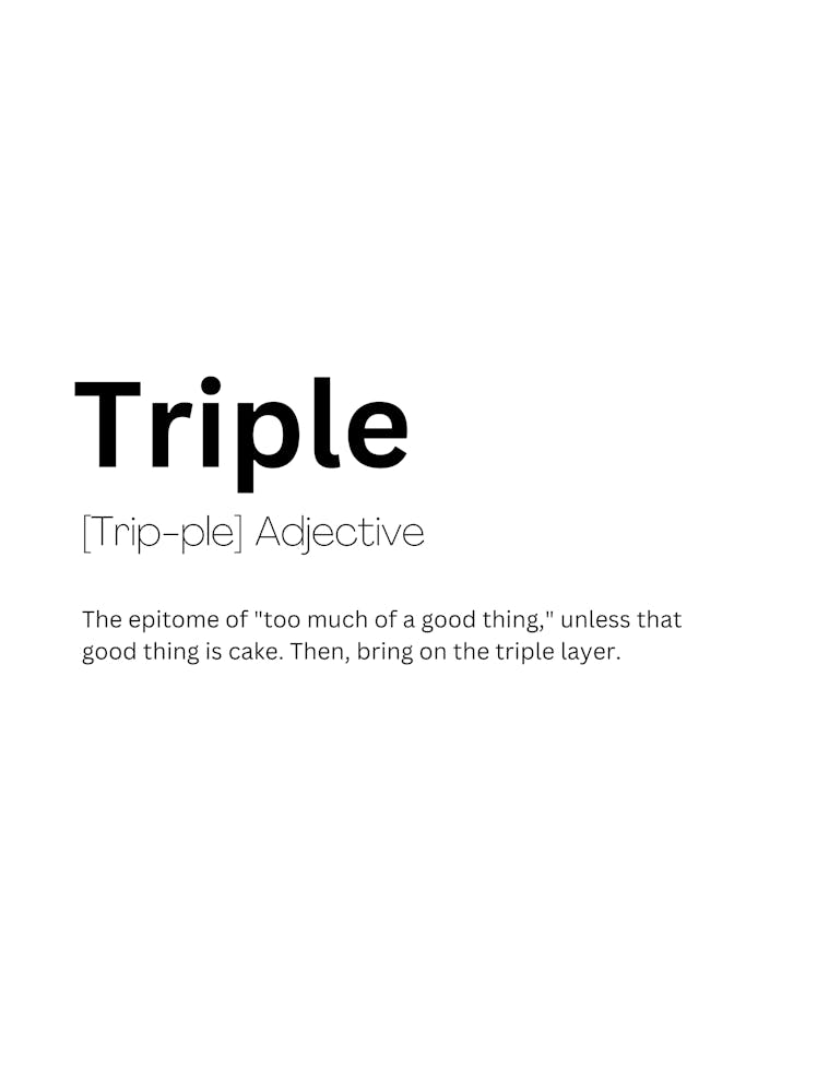 Triple Definition Meaning