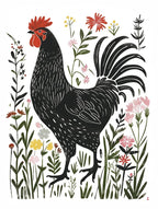 Rooster In The Field 1