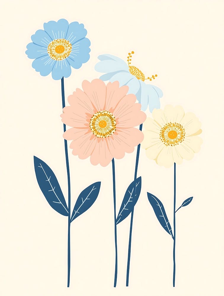 Arrangement Floral Subtil pour une Esthétique Douillette