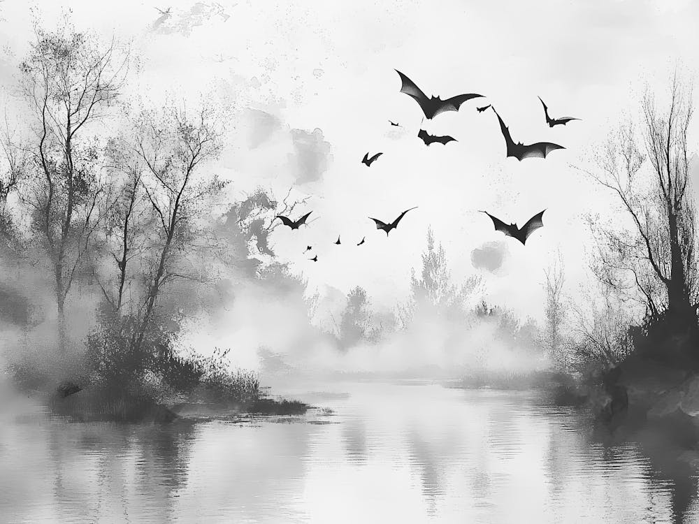 Bats In The Mist 1