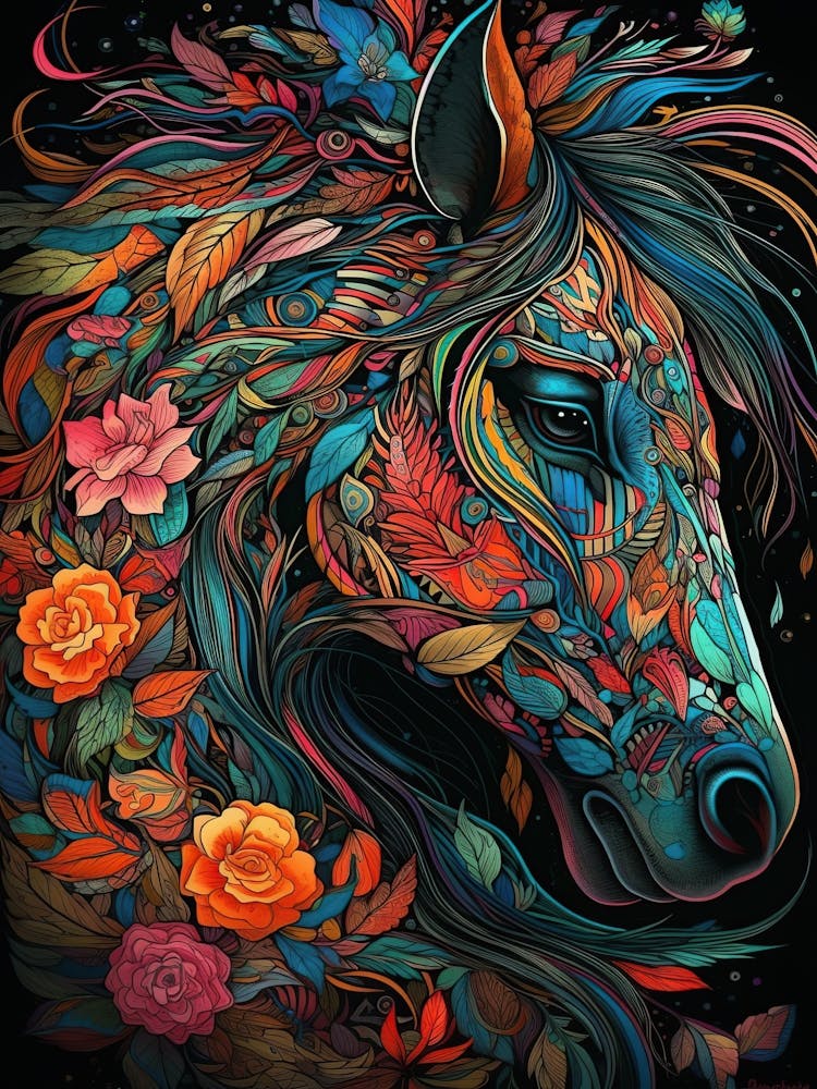 Colorful Horse 6