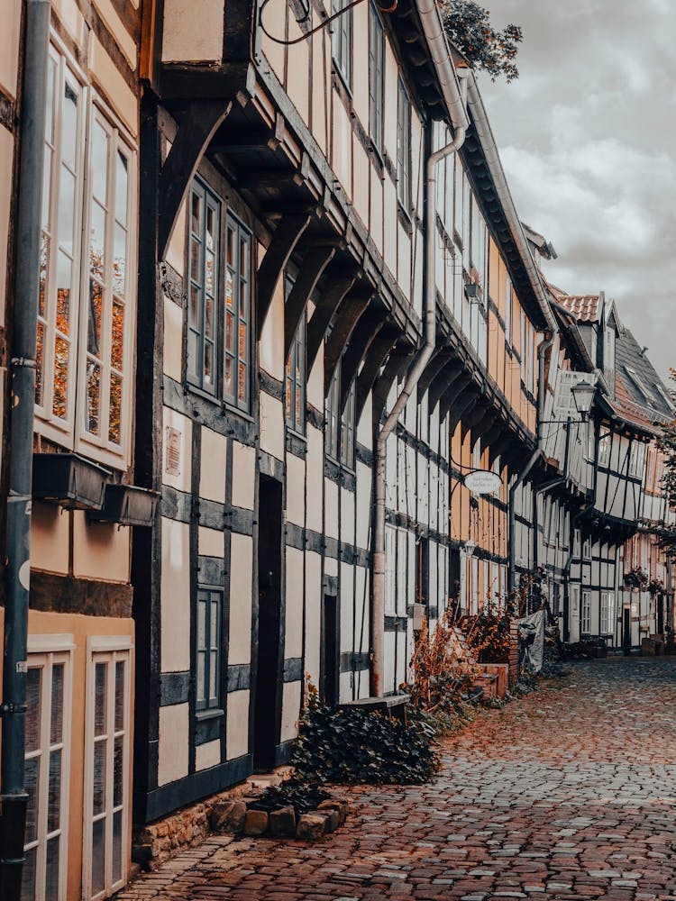 Old German Half Timbered Houses 01