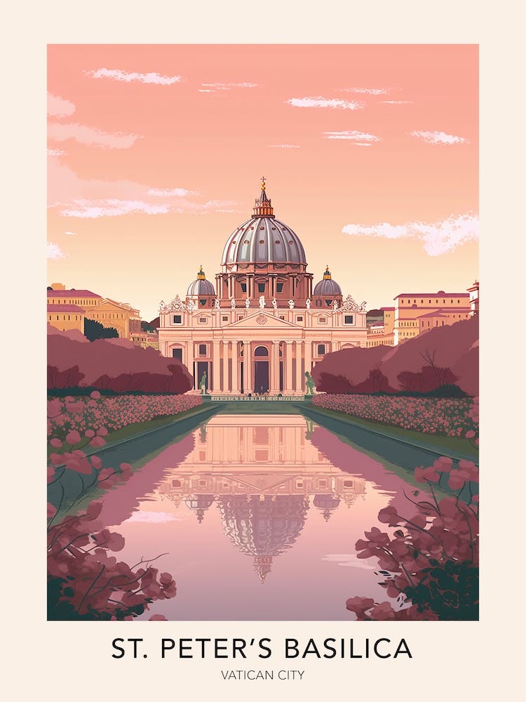 St Peter S Basilica Vatican City 2 Travel Poster