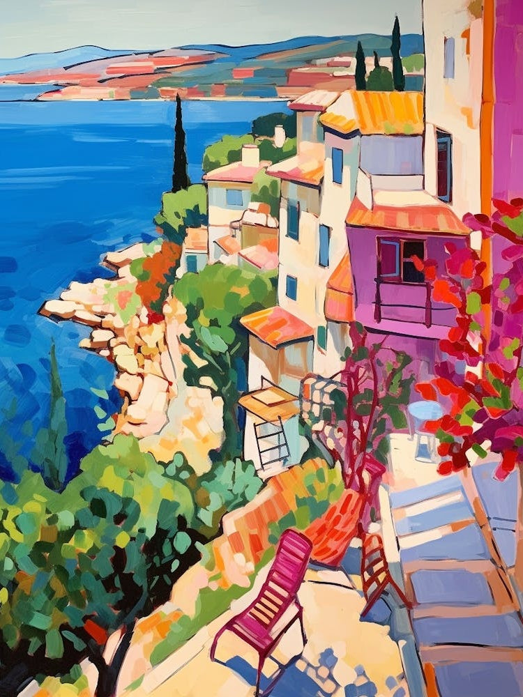 Kusadasi Turkey 4 Fauvist Painting