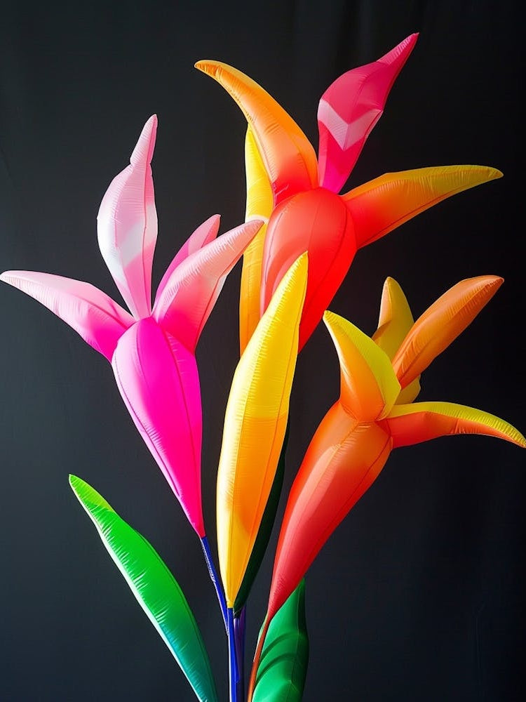 Bright Inflatable Flowers Heliconia 5