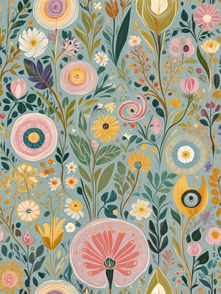 Floral Serenade In Pastel