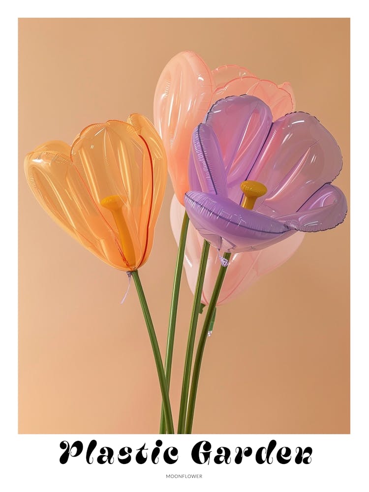 Dreamy Inflatable Flowers Poster Moonflower