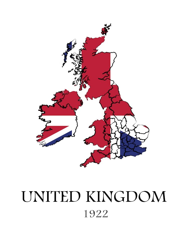 United Kingdom 1922 Print