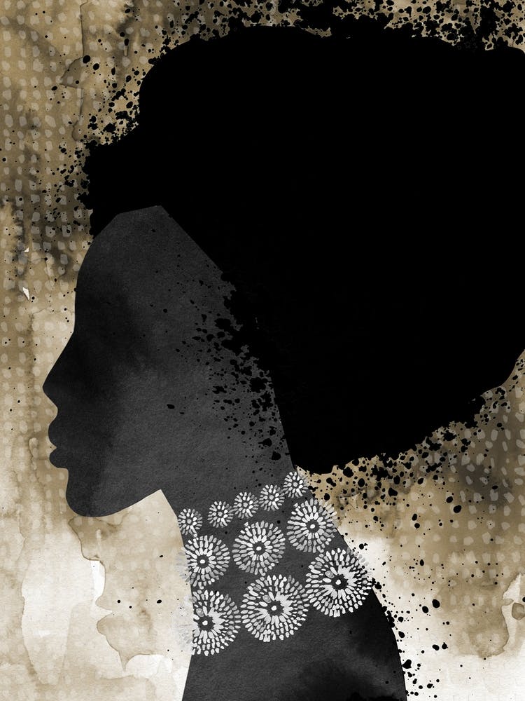 Afrikanische Frau Afro