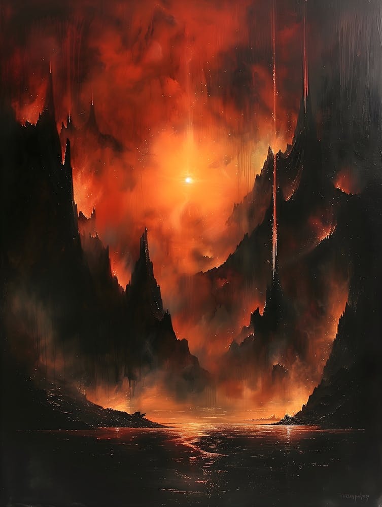 Sonnenuntergang, Bichromatisch, Surrealismus, Impressionismus