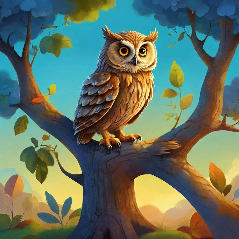 Owl In The Tree