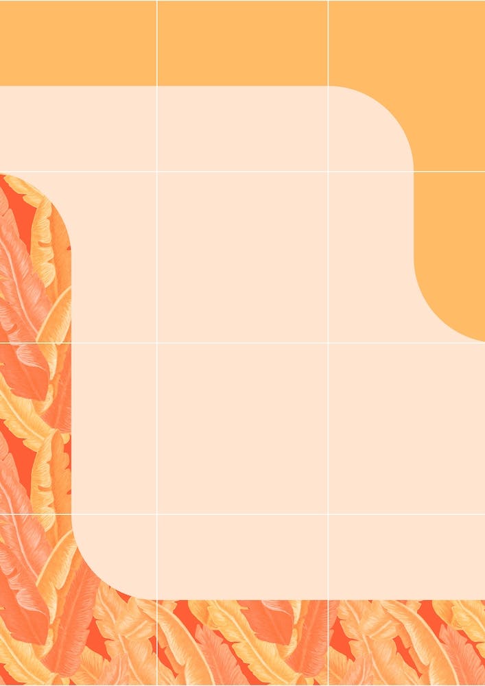 Mid Century Tropical Orange Style