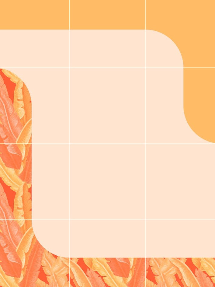 Mid Century Tropical Orange Style