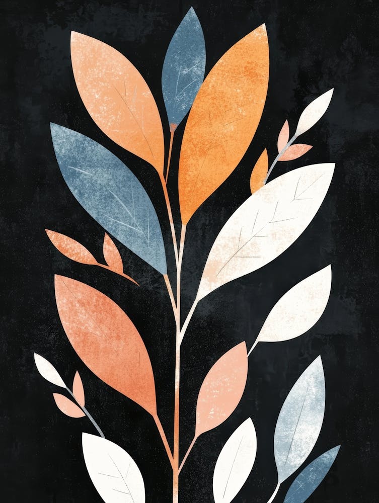 Abstract Leaves Canvas Print 15