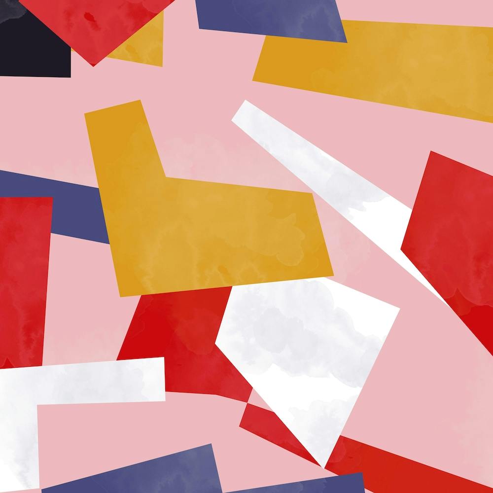 Modern Geometric Polygons Square