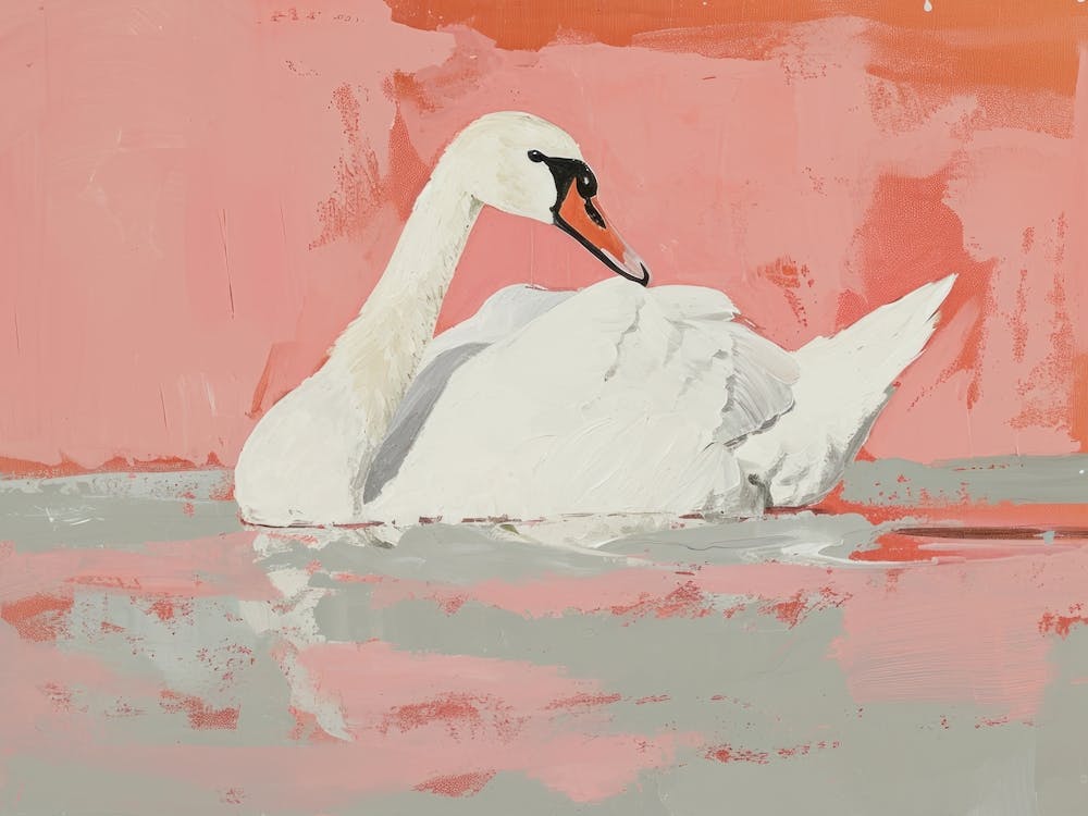 Swan In Pink