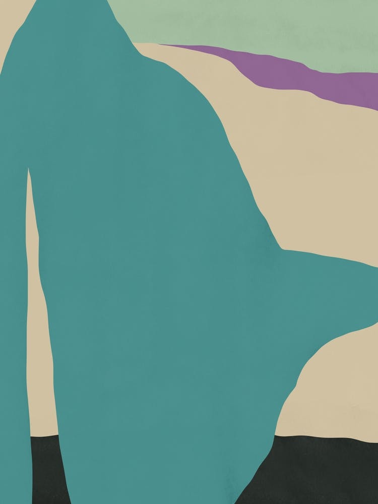 Teal abstraction