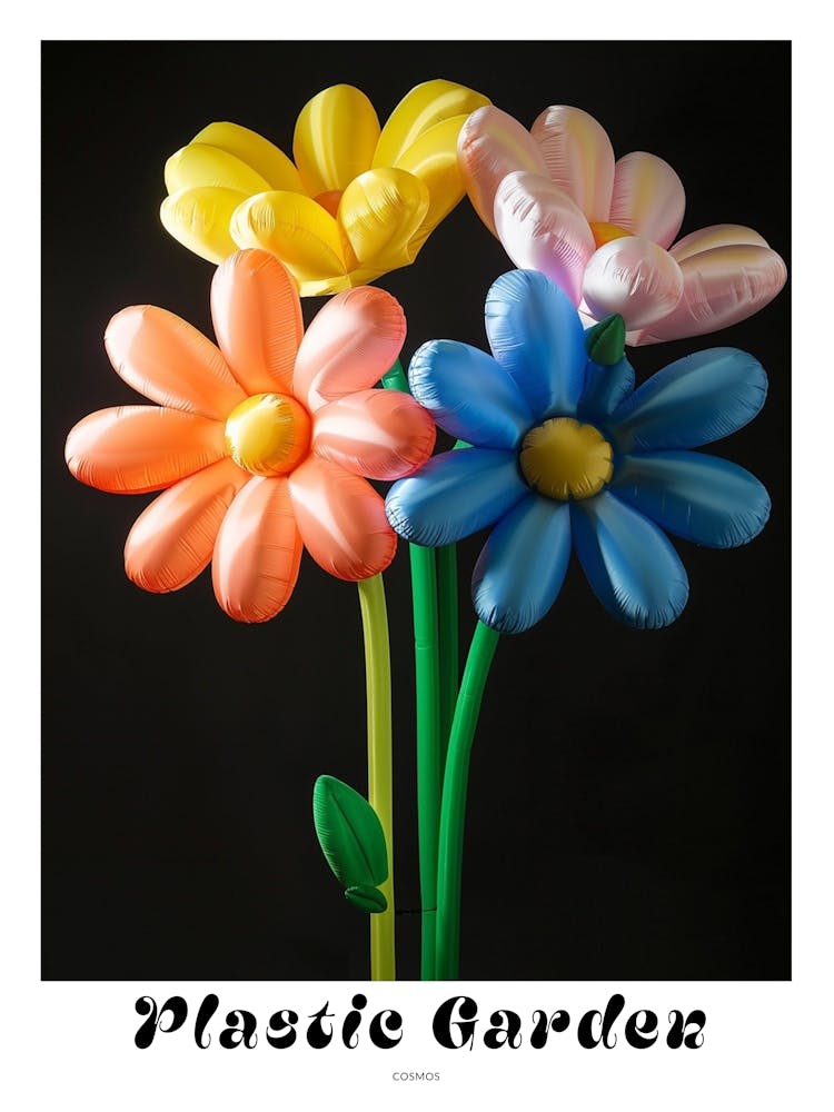 Bright Inflatable Flowers Poster Cosmos 3