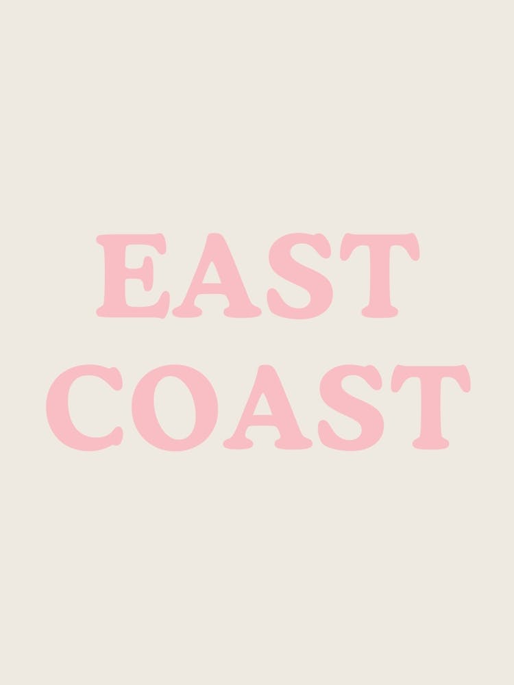 East Coast Sign Pink 2