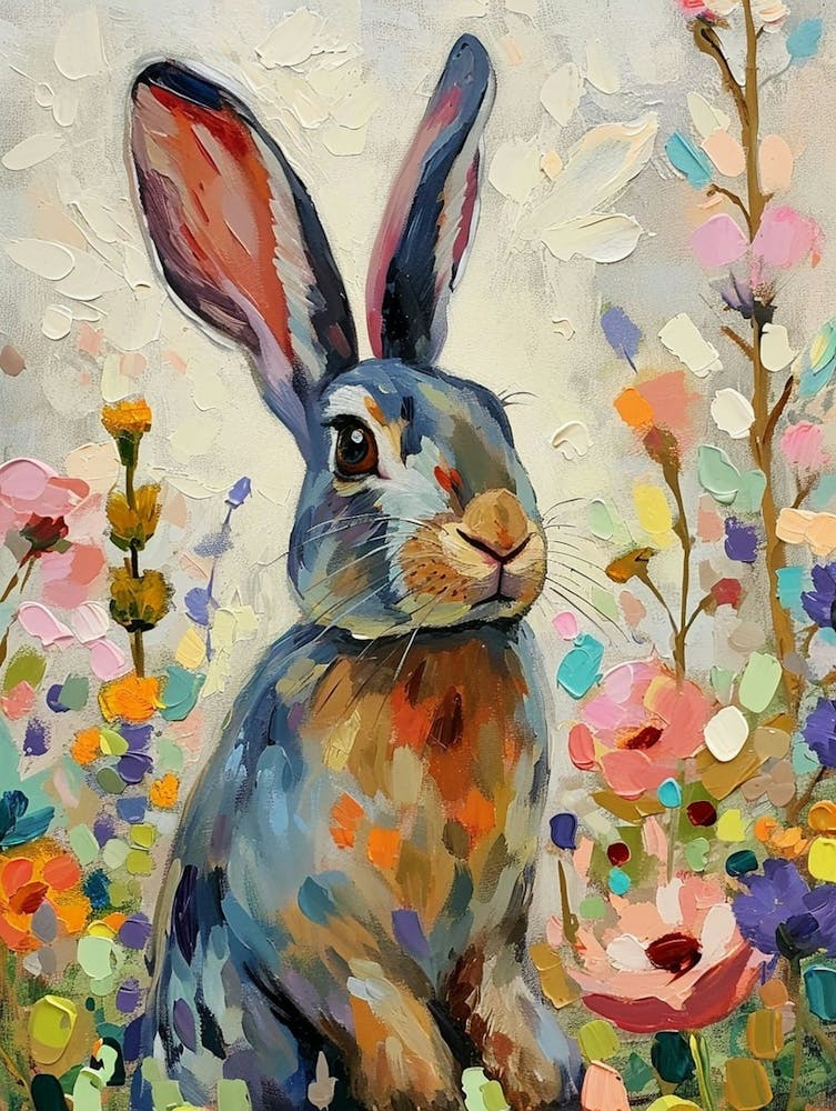 Polish Rex Rabbit Painting 4