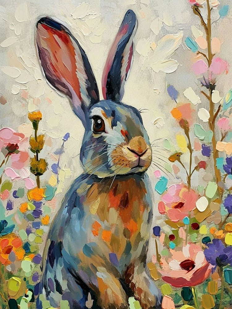 Polish Rex Rabbit Painting 4