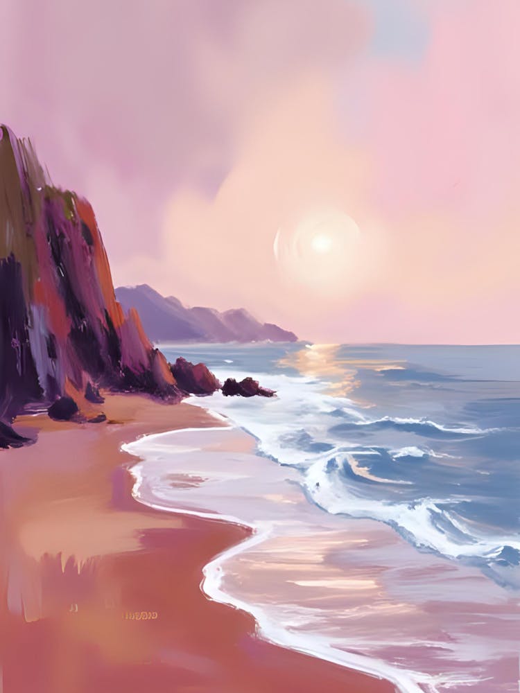 Sunset Beach Painting 2