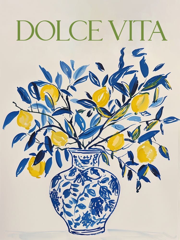Lemon Twigs & Vase