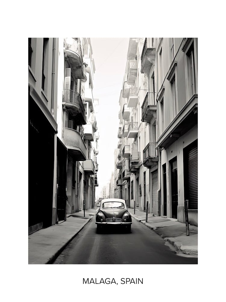 Poster Of Marseille, France, Photography In Black And White 2