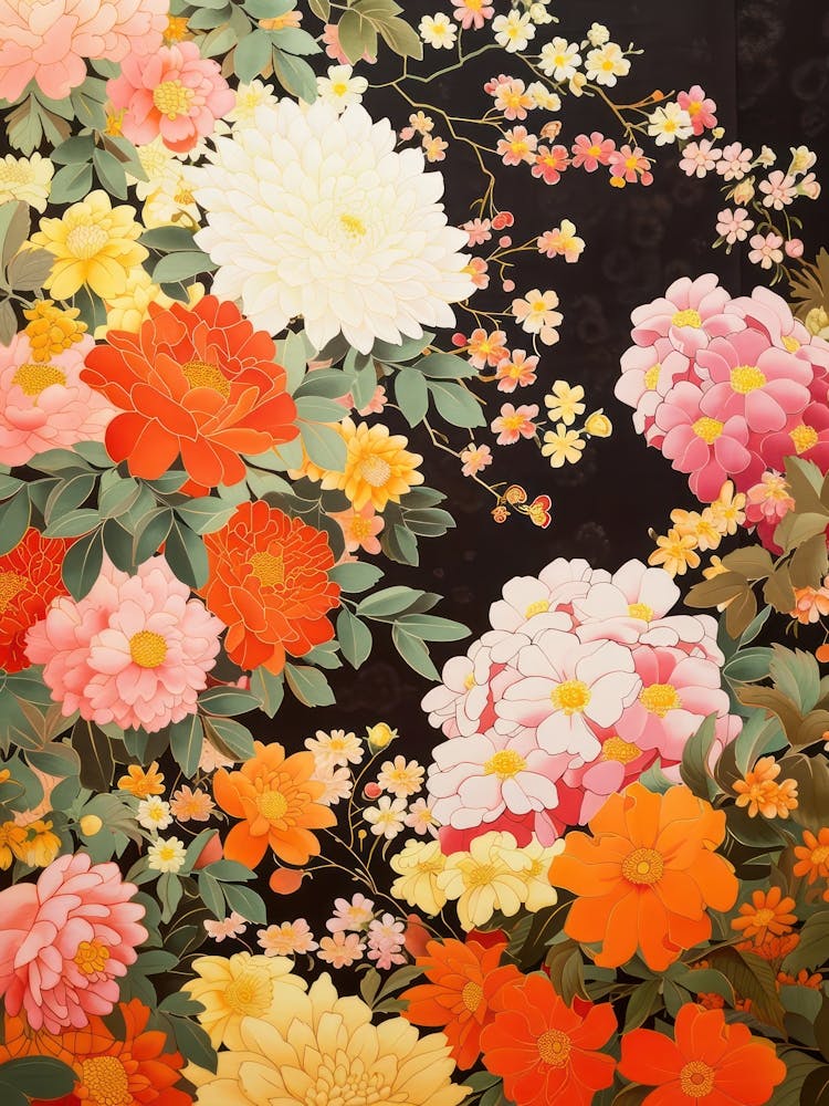 Hokusai Great Japan Botanisch Japanisch 18