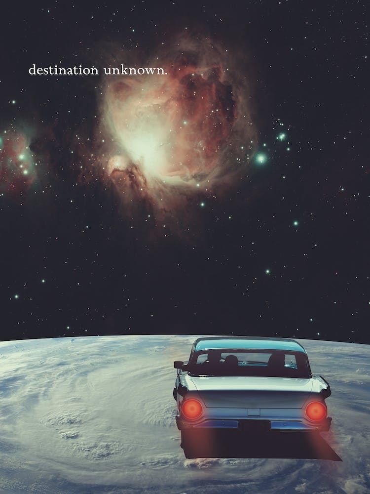 Destination Unknown Collage Art