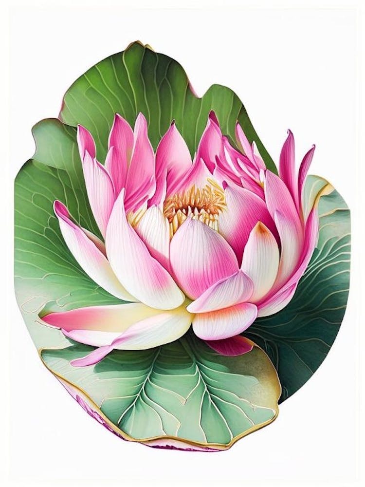 Pink Lotus Decoupage 4