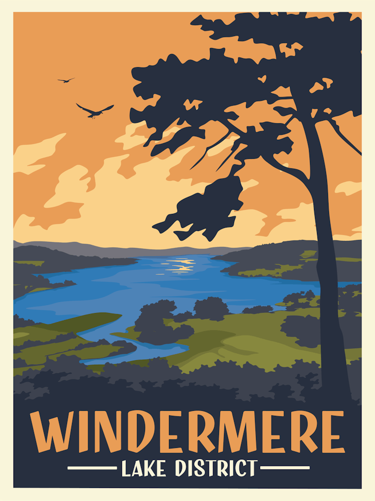 Windermere Travel Poster