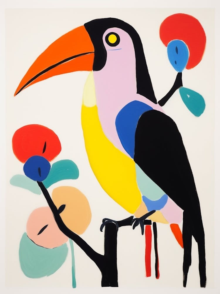 Colourful Kids Animal Art Toucan 3