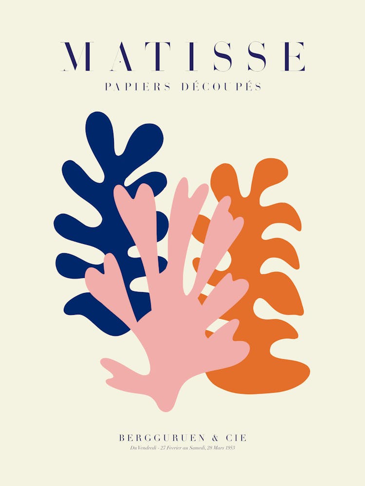 Corals Pob | Matisse Triptych 111 Left | Pop Art World 2025