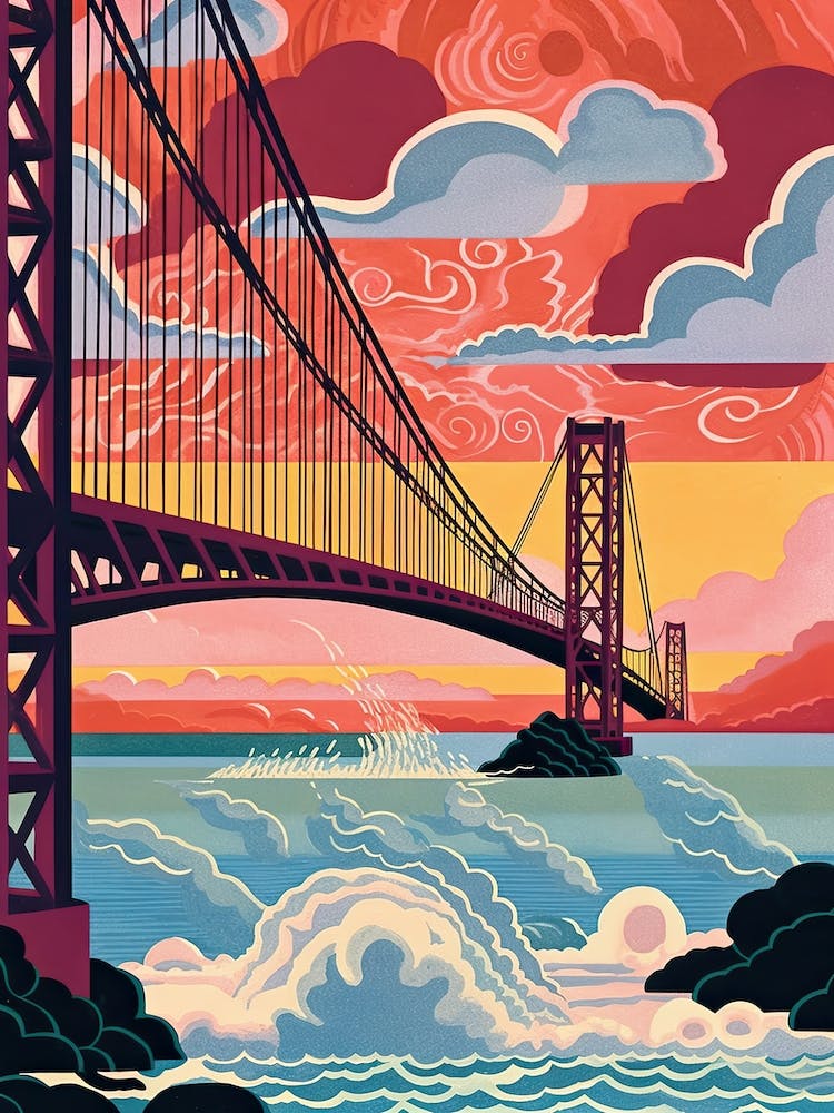 Forth Bridge Scotland Colourful 4