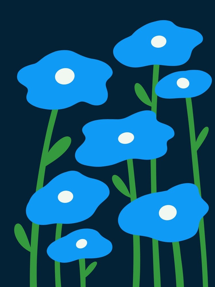 Blue Flowers For You