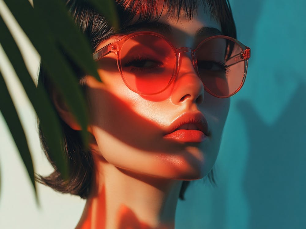 Porträt einer Frau mit Sonnenbrille 1