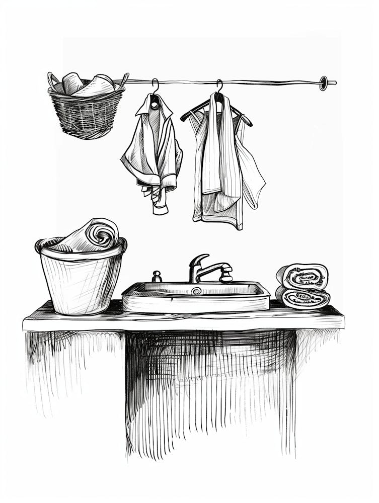 Wash Day Sketch