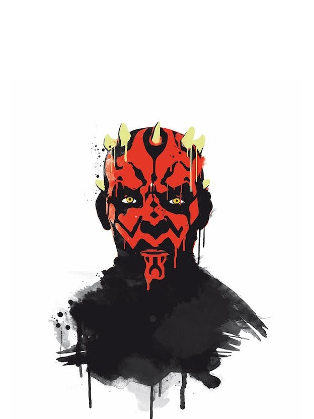 Darth Maul Watercolor