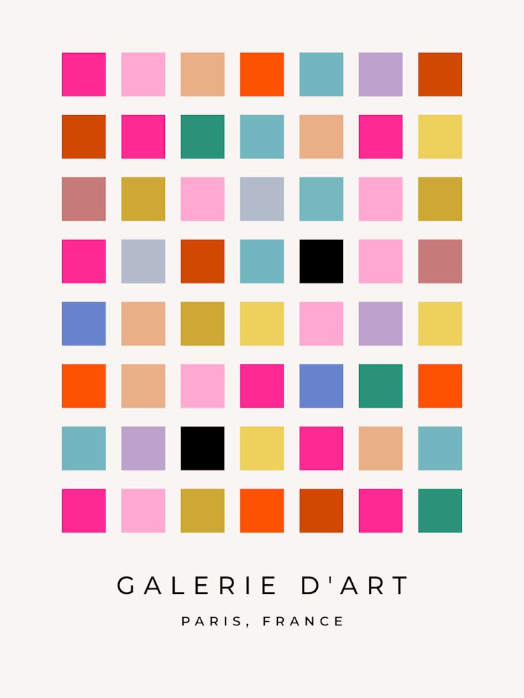 Retro Check Colorful Checkerboard