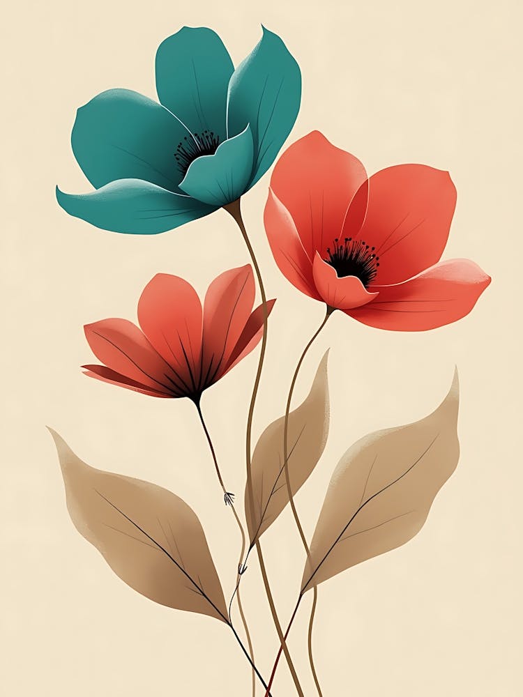 Abstract Floral Artwork | Contemporary Botanical Designs for Art Lovers