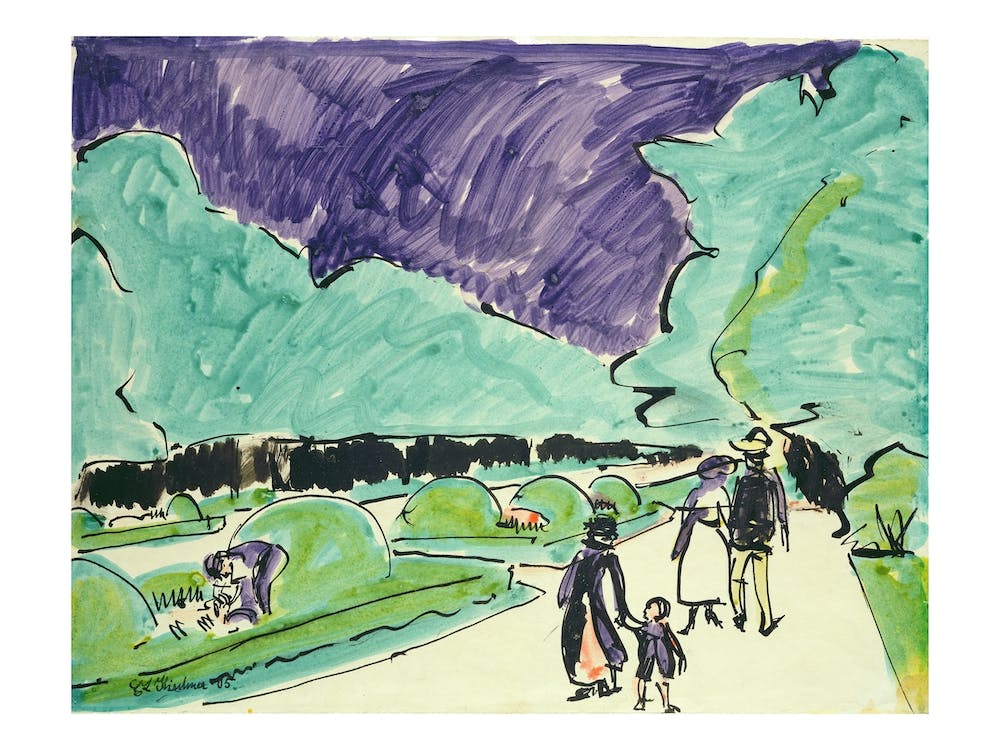 Entrance To A Large Garden In Dresden