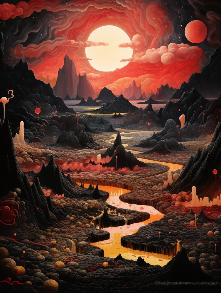 Volcanic Abstract Minimalist 1