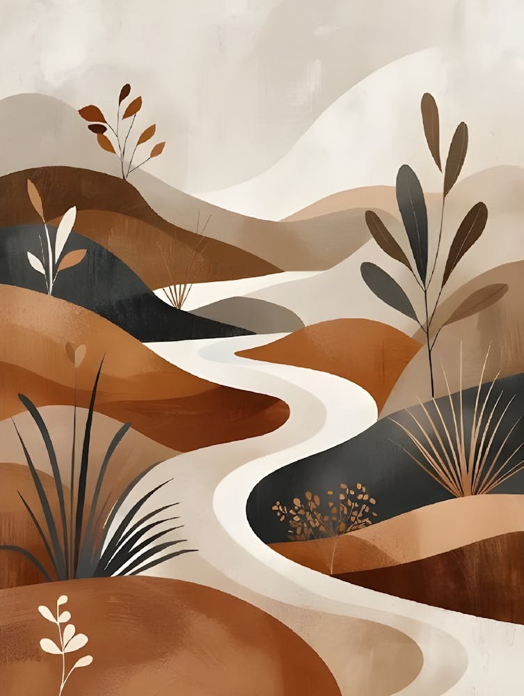 Desert Landscape Canvas Print 2