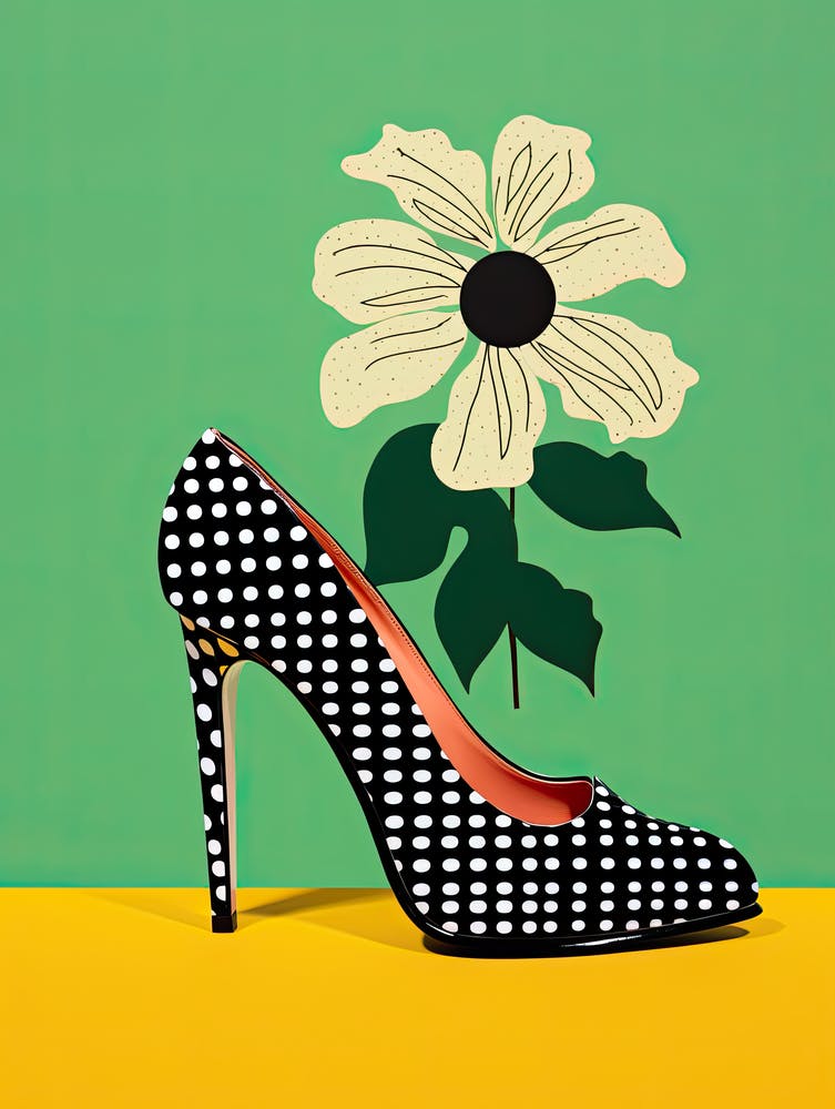 Sneaker Blossoms: Artistic Floral Impressions
