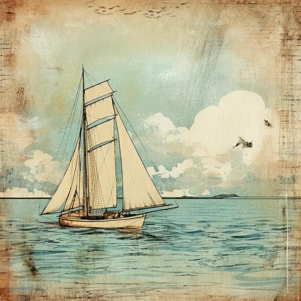 Vintage Sailboat 9